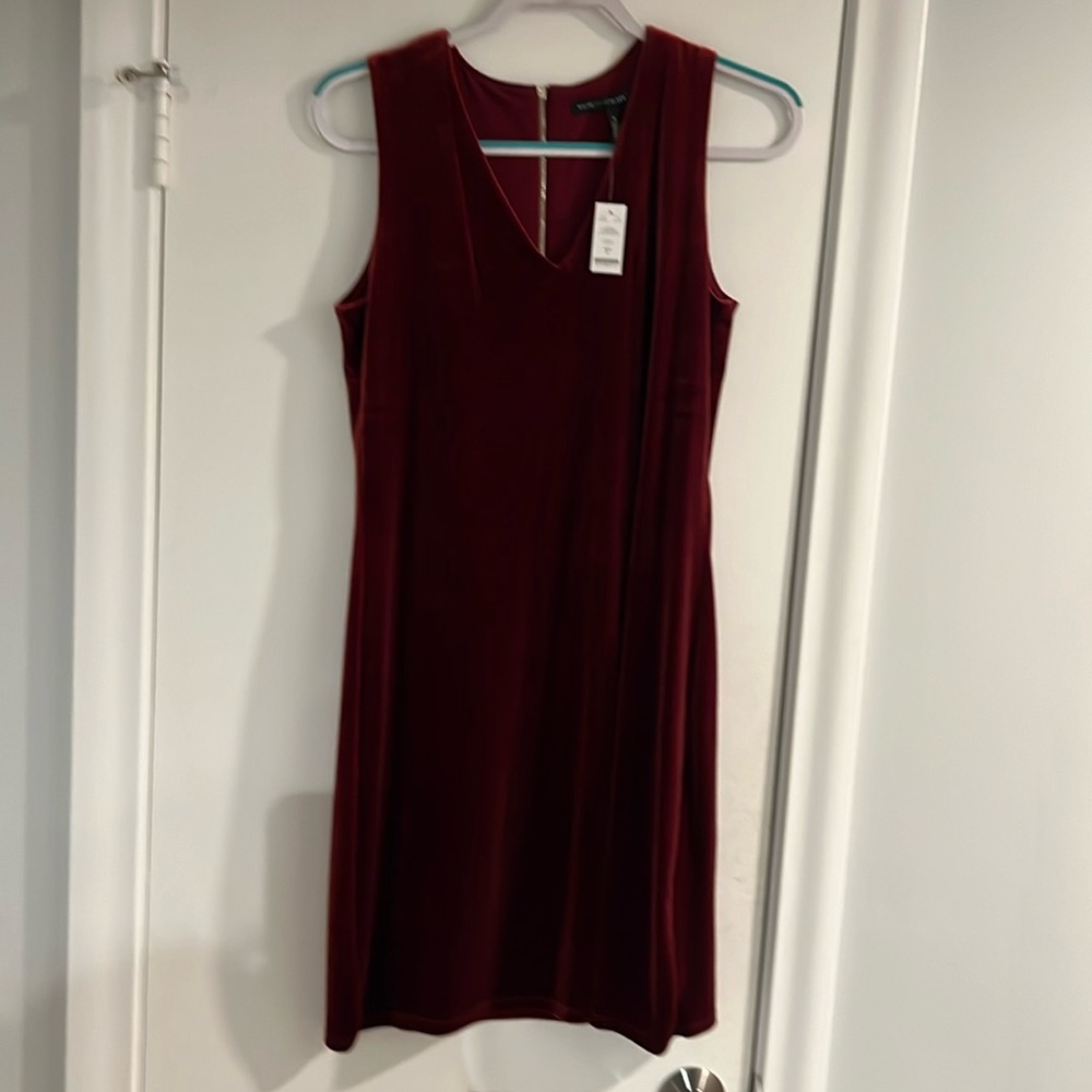 Never wore velvet dress